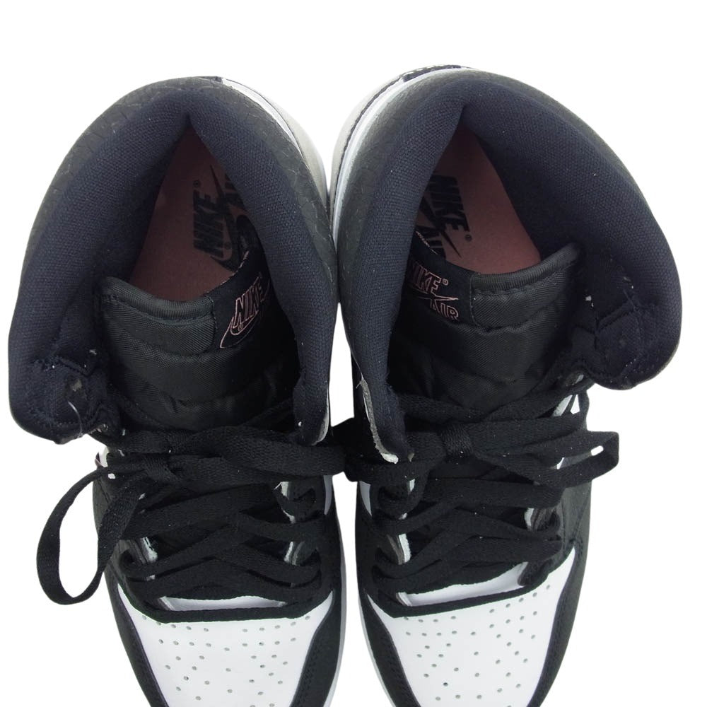 NIKE ナイキ 555088-108 Air Jordan 1 High OG Bleached Coral エアジョーダン 1 ハイ OG ブリーチド コーラル ハイカット スニーカー グレー系 ホワイト系 27cm【極上美品】【中古】