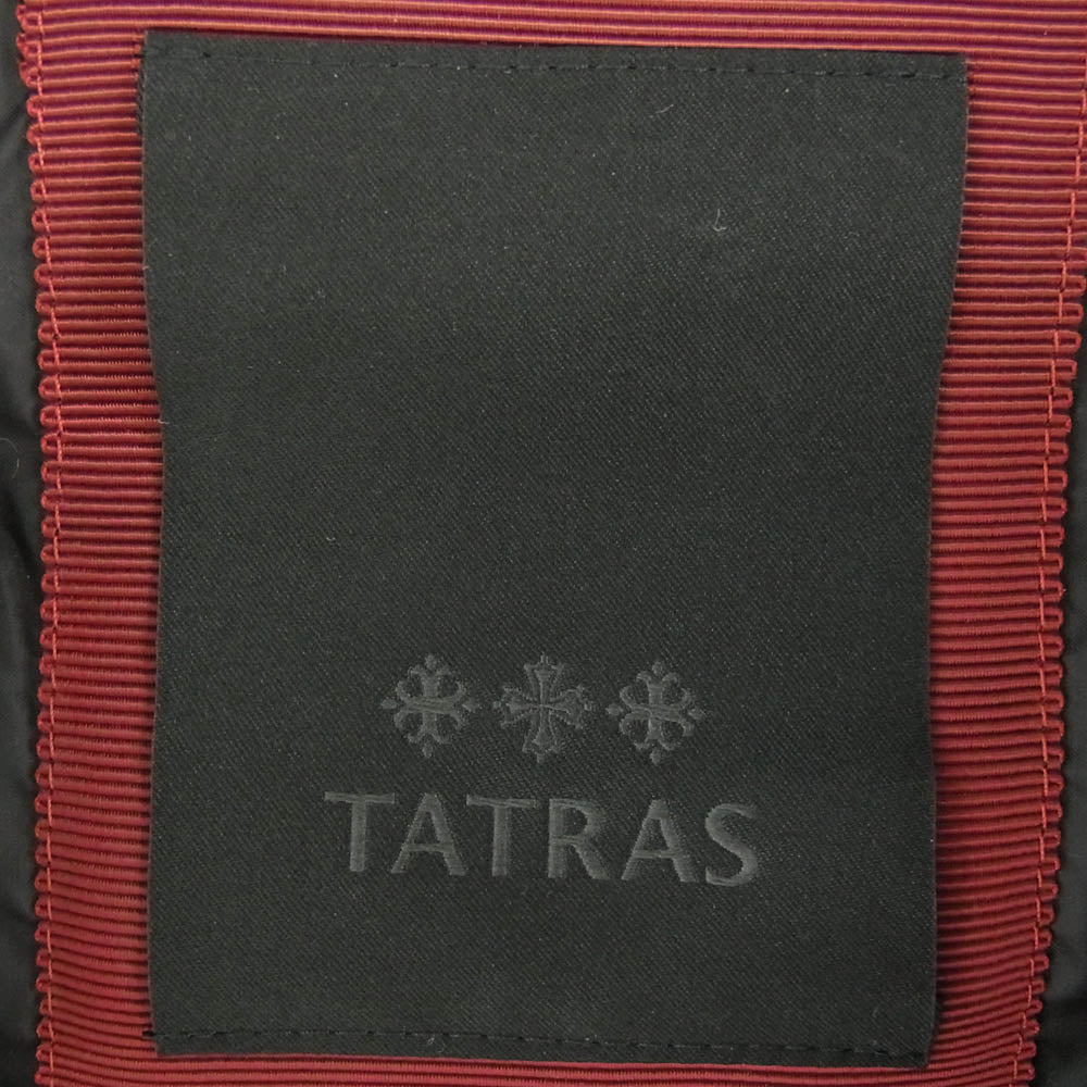TATRAS タトラス LTTM21A4169-D × TOMORROWLAND 別注 トゥモローランド BREVA ノーカラー ダウン ジャケット ブラック系 1【中古】