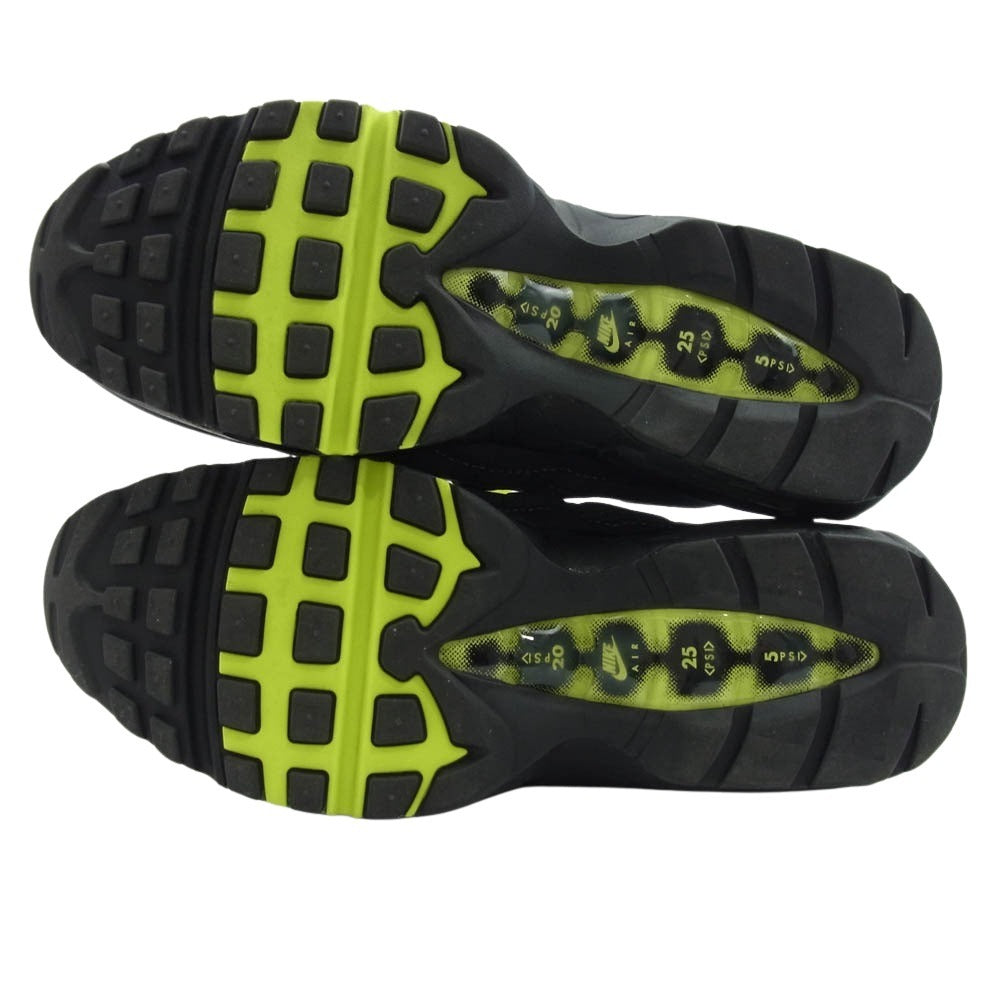 NIKE ナイキ CT1689-001 Air Max 95 OG Neon Yellow 2020 エアマックス95 OG ネオンイエロー イエローグラデ ハイテク スニーカー グレー系 イエロー系 27cm【美品】【中古】