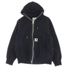 Sacai サカイ 23AW 23-0556S × Carhartt WIP Hoodie カーハート ジップアップ スウェット パーカー フーディー ブラック系 2【中古】