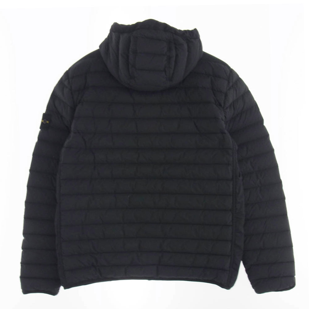STONE ISLAND ストーンアイランド 20AW 731541125 ガーメントダイ ストレッチ ナイロン フーデッド ダウン ジャケット ブラック系 L【中古】
