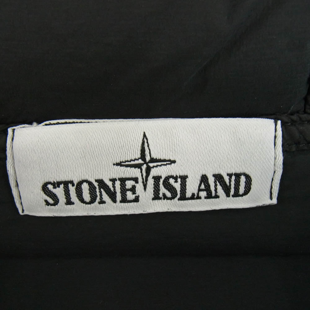 STONE ISLAND ストーンアイランド 20AW 731541125 ガーメントダイ ストレッチ ナイロン フーデッド ダウン ジャケット ブラック系 L【中古】