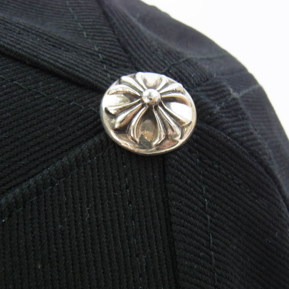 CHROME HEARTS クロムハーツ（原本無） RS3 クロス キャップ コットン クロスボタン ブラック系【中古】