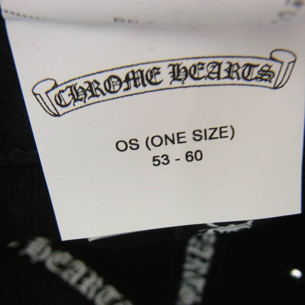 CHROME HEARTS クロムハーツ（原本無） RS3 クロス キャップ コットン クロスボタン ブラック系【中古】