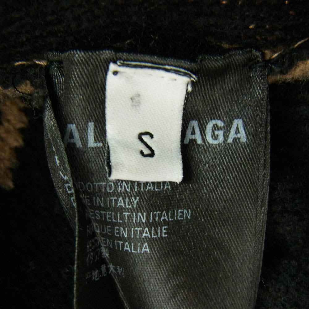 BALENCIAGA バレンシアガ 19AW 581027 T1473 オールオーバー ロゴ ウール ニット ベージュ系 ブラック系 S【中古】