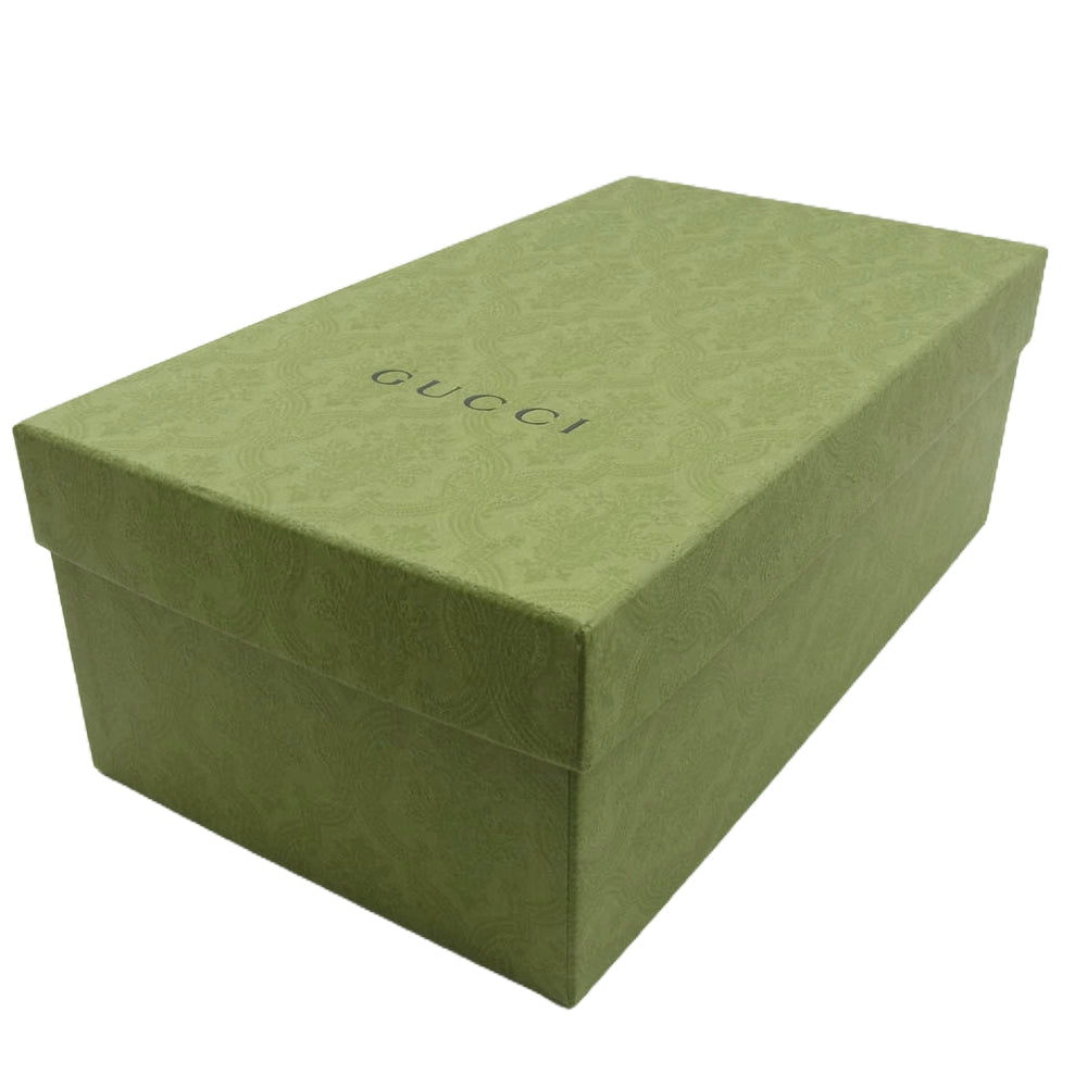 GUCCI グッチ 426219 プリンスタウン ホースビット レザー ミュール スリッパ ブラック系 6【美品】【中古】