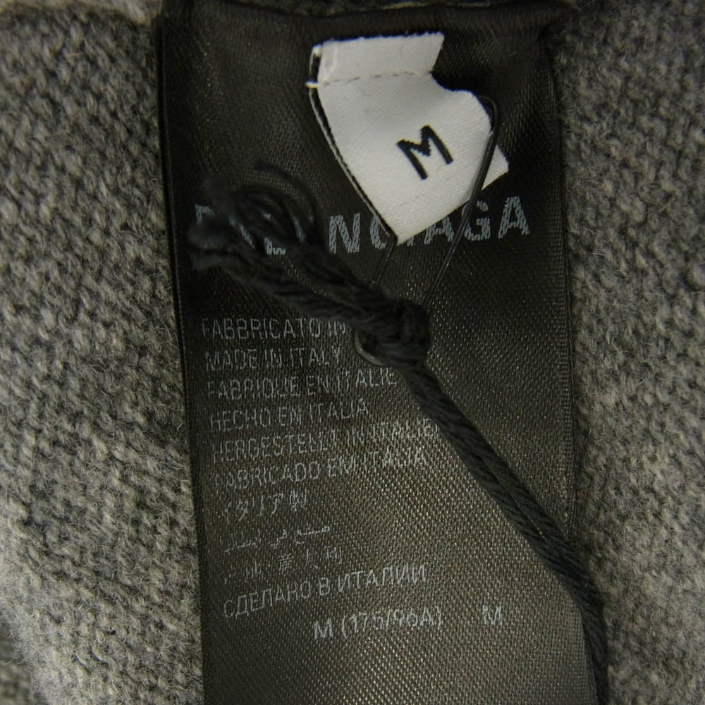 BALENCIAGA バレンシアガ 734009 T4127 オールオーバー ロゴ 総柄 ニット セーター グレー系 M【中古】