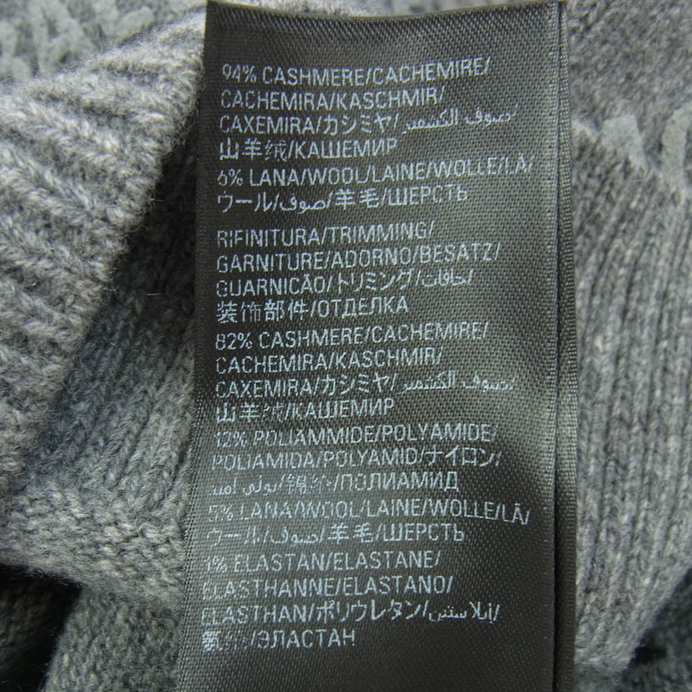 BALENCIAGA バレンシアガ 734009 T4127 オールオーバー ロゴ 総柄 ニット セーター グレー系 M【中古】