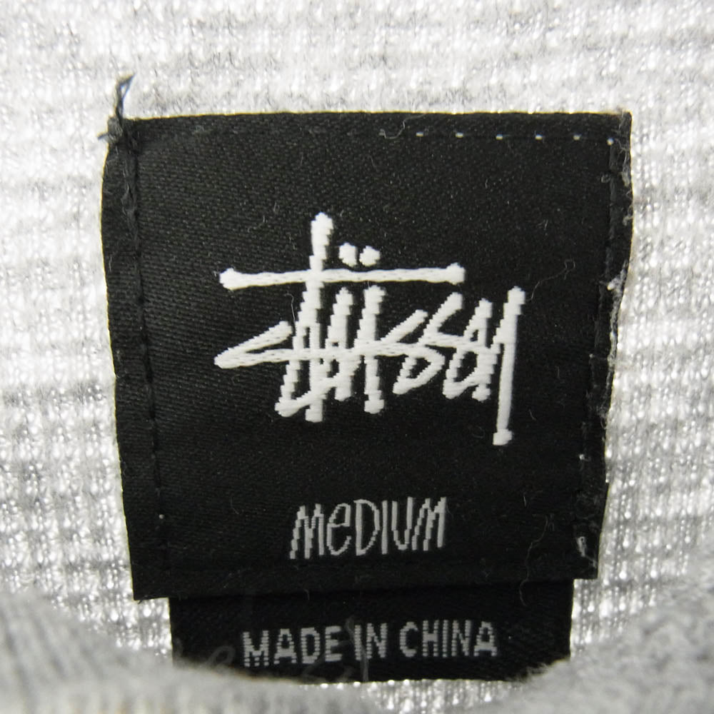 STUSSY ステューシー サーマル パーカー グレー系 M【中古】