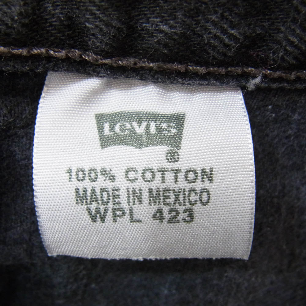 Levi's リーバイス 00501-0660 501 ORIGINAL FIT オリジナルフィット ブラック デニム パンツ ブラック系 38【中古】