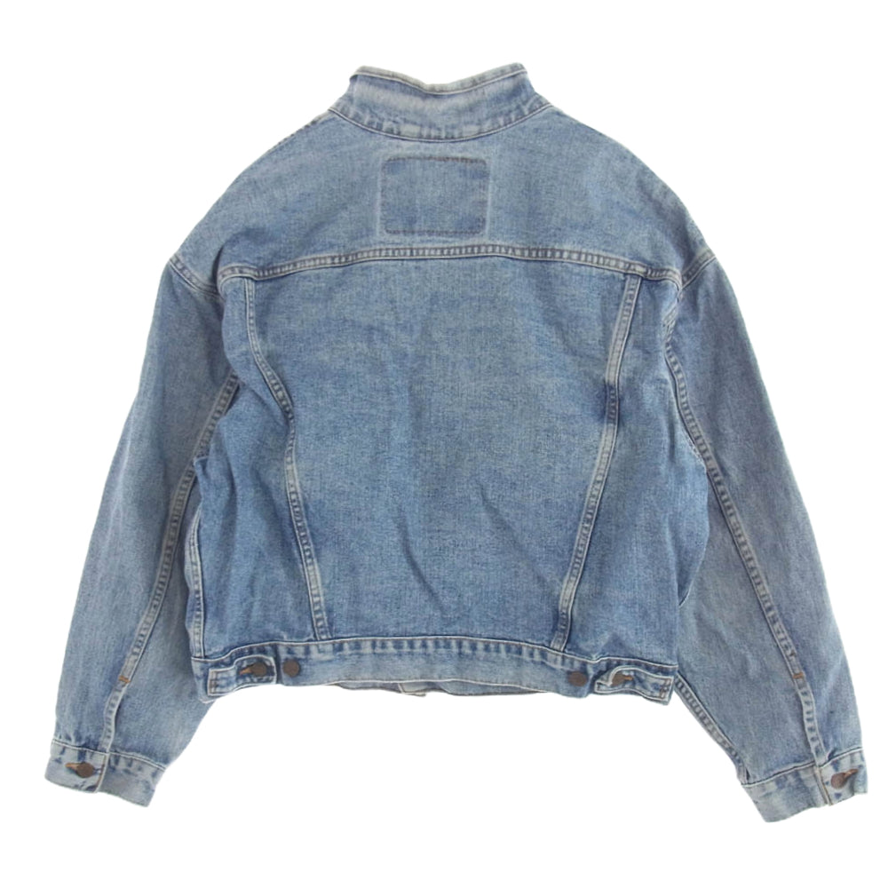 Levi's リーバイス 70598-4891 90s ボタン裏 493 3rd デカパッチ ワイドシルエット デニム トラッカー ジャケット Gジャン L ライトブルー系【中古】