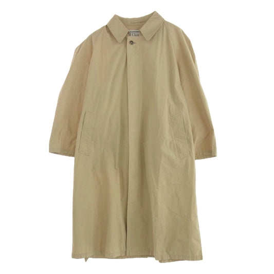 Christian Dior クリスチャンディオール 80年代 ヴィンテージ LE CONNAISSEUR ステンカラーコート バルマカーンコート ベージュ系 40S【中古】