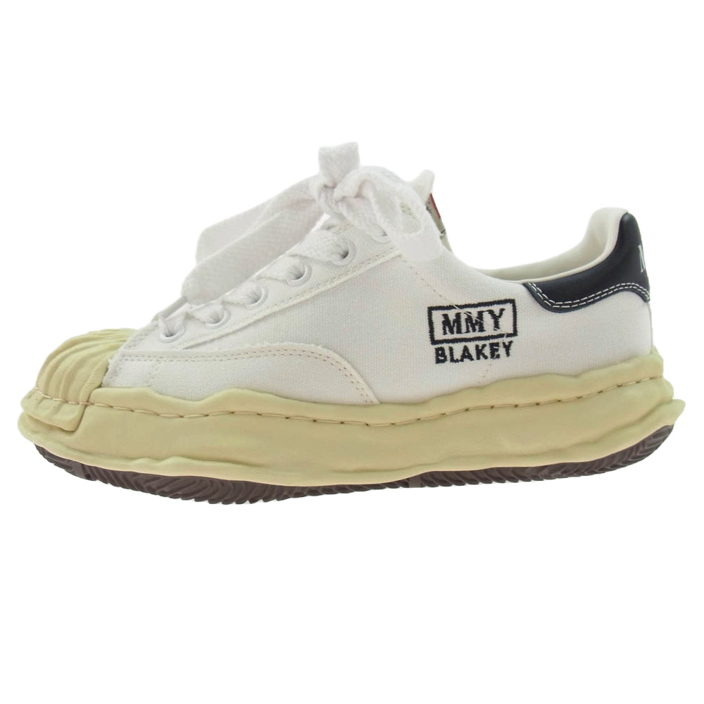 MIHARA YASUHIRO ミハラヤスヒロ A09FW732 BLAKEY VL OG Sole Canvas Low-top Sneaker ブレイキー ビンテージライク オリジナル ソール キャンバス ローカット スニーカー ホワイト系 イエロー系 42【中古】