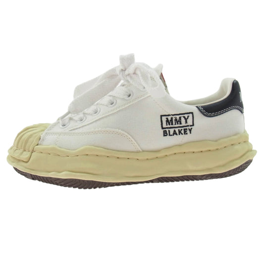 MIHARA YASUHIRO ミハラヤスヒロ A09FW732 BLAKEY VL OG Sole Canvas Low-top Sneaker ブレイキー ビンテージライク オリジナル ソール キャンバス ローカット スニーカー ホワイト系 イエロー系 42【中古】