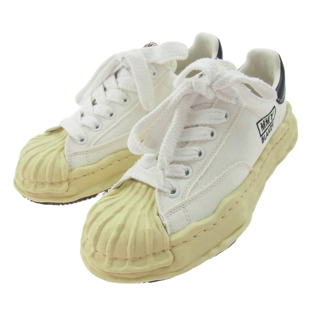 MIHARA YASUHIRO ミハラヤスヒロ A09FW732 BLAKEY VL OG Sole Canvas Low-top Sneaker ブレイキー ビンテージライク オリジナル ソール キャンバス ローカット スニーカー ホワイト系 イエロー系 42【中古】