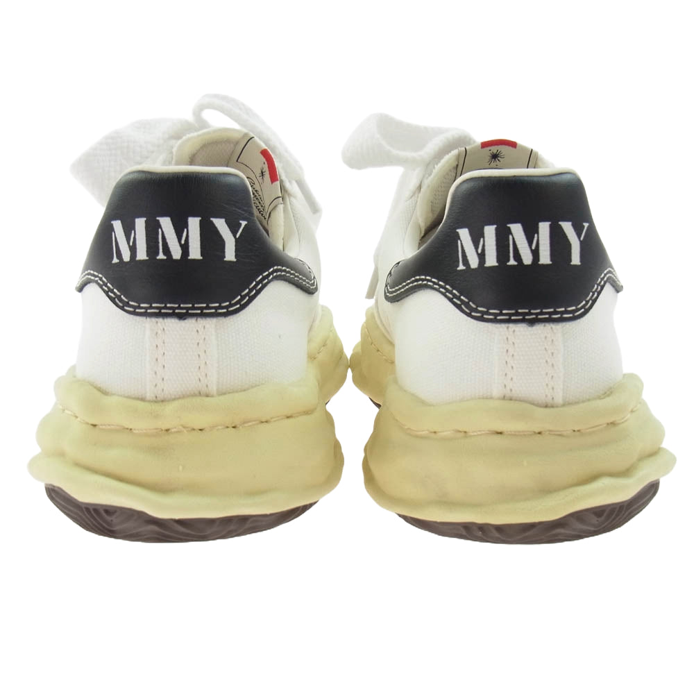 MIHARA YASUHIRO ミハラヤスヒロ A09FW732 BLAKEY VL OG Sole Canvas Low-top Sneaker ブレイキー ビンテージライク オリジナル ソール キャンバス ローカット スニーカー ホワイト系 イエロー系 42【中古】