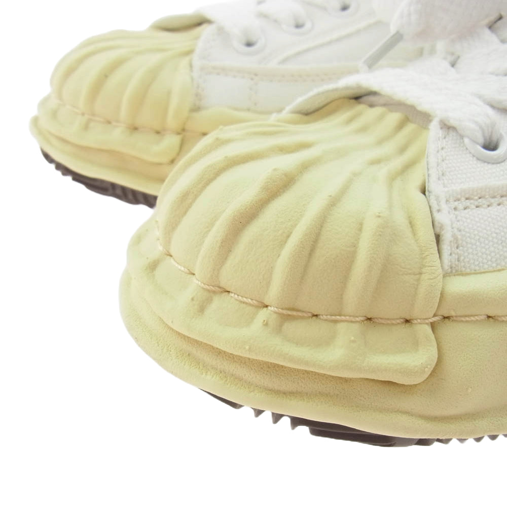 MIHARA YASUHIRO ミハラヤスヒロ A09FW732 BLAKEY VL OG Sole Canvas Low-top Sneaker ブレイキー ビンテージライク オリジナル ソール キャンバス ローカット スニーカー ホワイト系 イエロー系 42【中古】