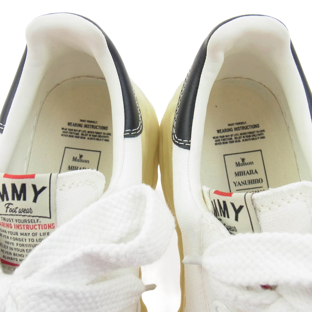 MIHARA YASUHIRO ミハラヤスヒロ A09FW732 BLAKEY VL OG Sole Canvas Low-top Sneaker ブレイキー ビンテージライク オリジナル ソール キャンバス ローカット スニーカー ホワイト系 イエロー系 42【中古】