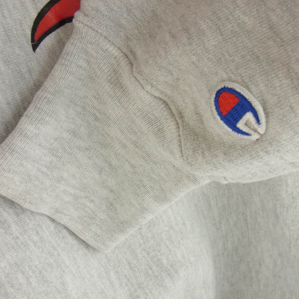 Champion チャンピオン USA製 90s ヴィンテージ REVESE WEAVE Ohio State リバースウィーブ ロゴ スウェット グレー系 レッド系 L【中古】