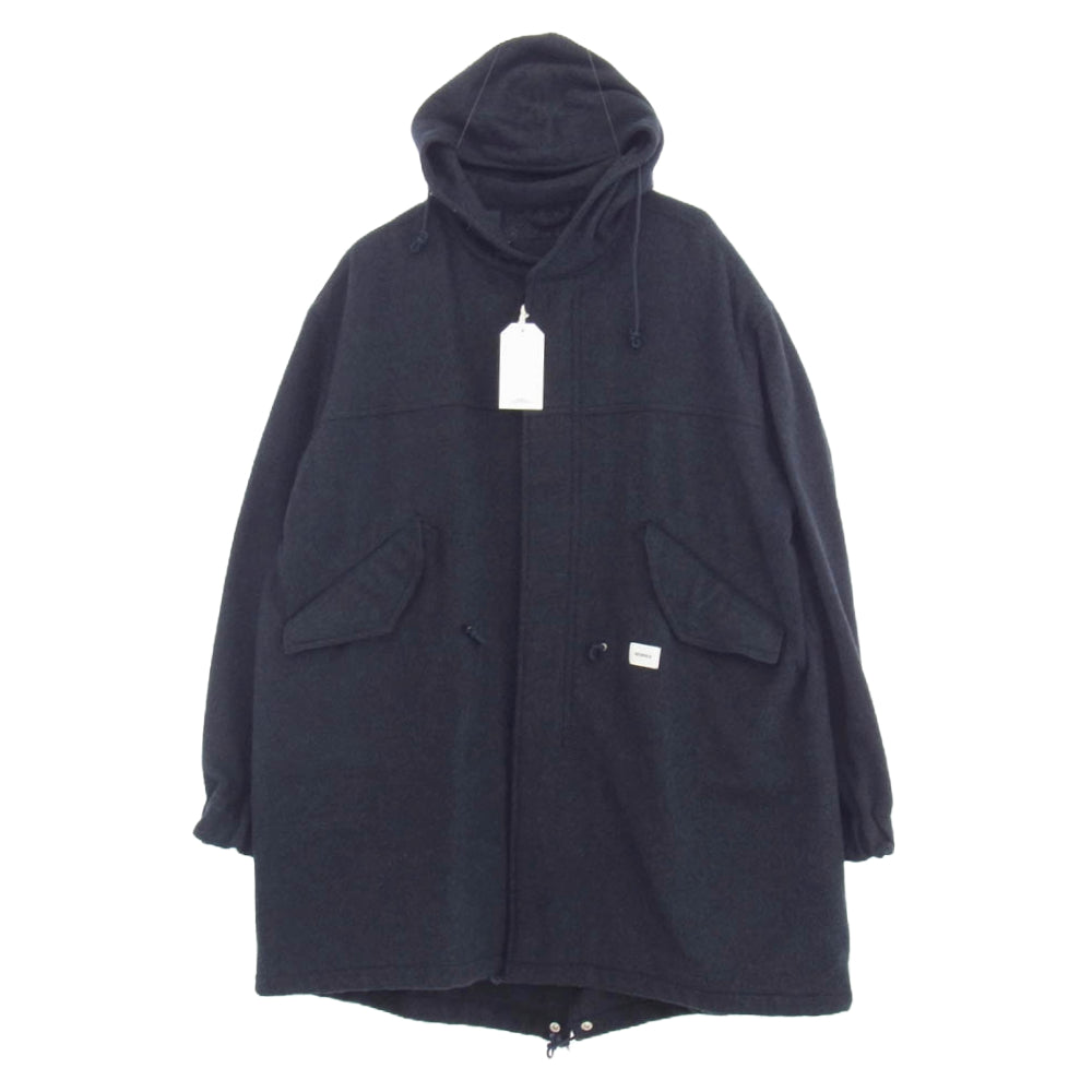 BEDWIN & THE HEARTBREAKERS ベドウィンアンドザハートブレイカーズ 24AB5623 WOOL M-51 MILRITARY PARKA CHASE ウール ミリタリー パーカー ダークネイビー系 3【極上美品】【中古】
