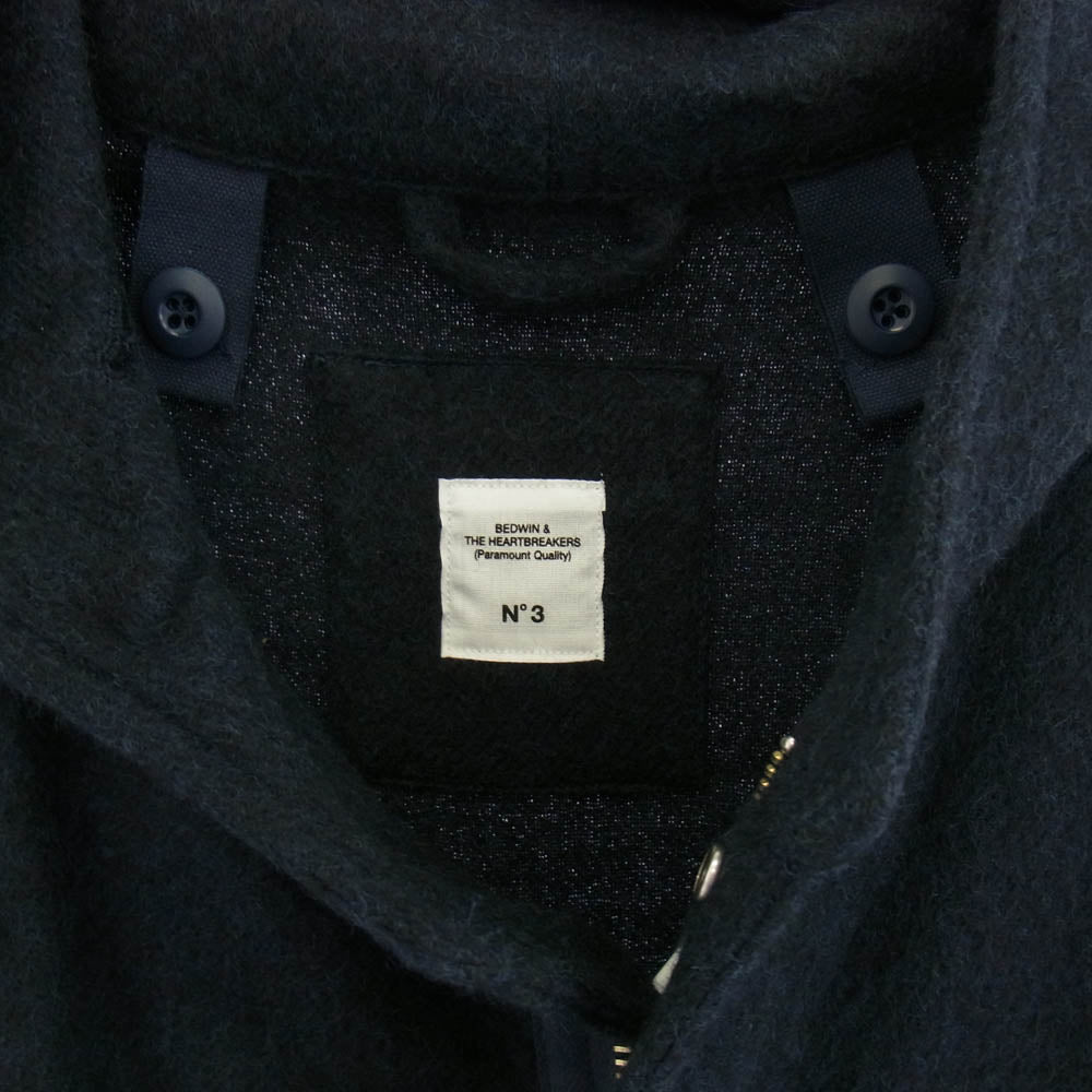 BEDWIN & THE HEARTBREAKERS ベドウィンアンドザハートブレイカーズ 24AB5623 WOOL M-51 MILRITARY PARKA CHASE ウール ミリタリー パーカー ダークネイビー系 3【極上美品】【中古】