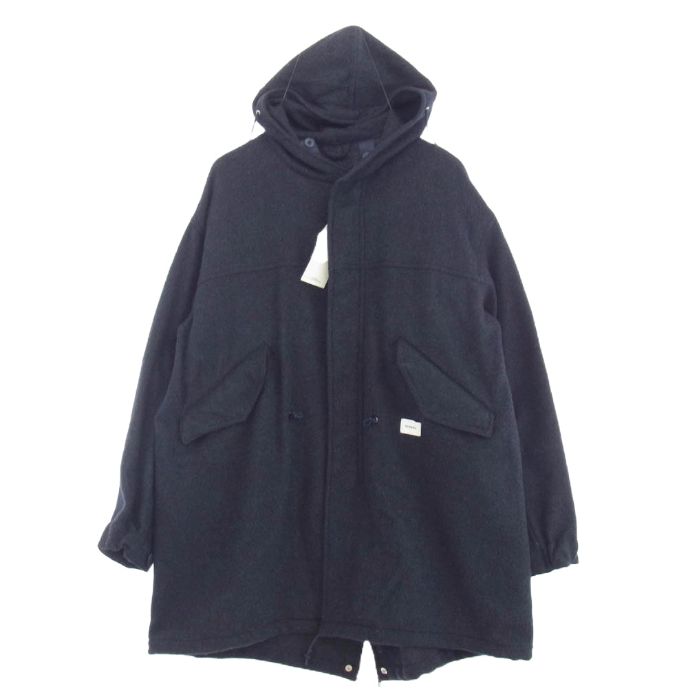 BEDWIN & THE HEARTBREAKERS ベドウィンアンドザハートブレイカーズ 24AB5623 WOOL M-51 MILRITARY PARKA CHASE ウール ミリタリー パーカー モッズコート ダークネイビー系 2【極上美品】【中古】