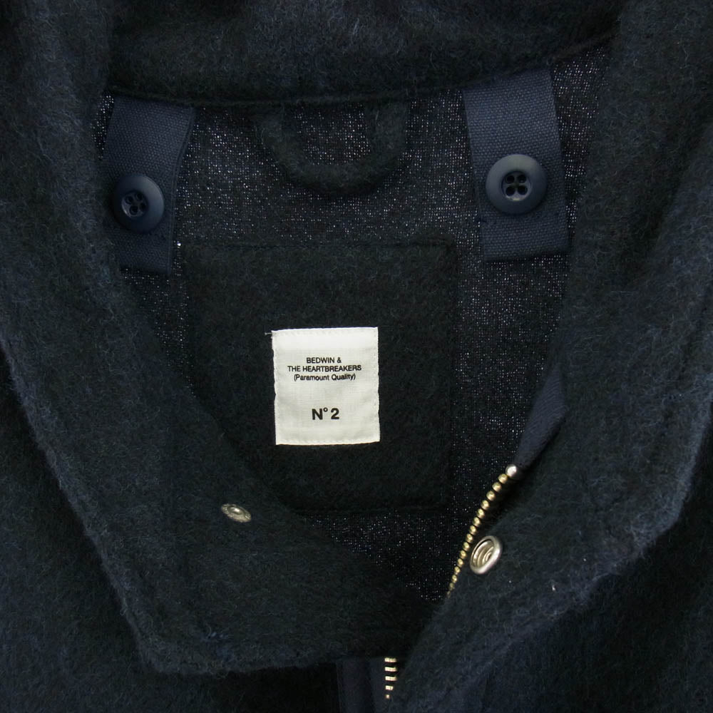 BEDWIN & THE HEARTBREAKERS ベドウィンアンドザハートブレイカーズ 24AB5623 WOOL M-51 MILRITARY PARKA CHASE ウール ミリタリー パーカー モッズコート ダークネイビー系 2【極上美品】【中古】