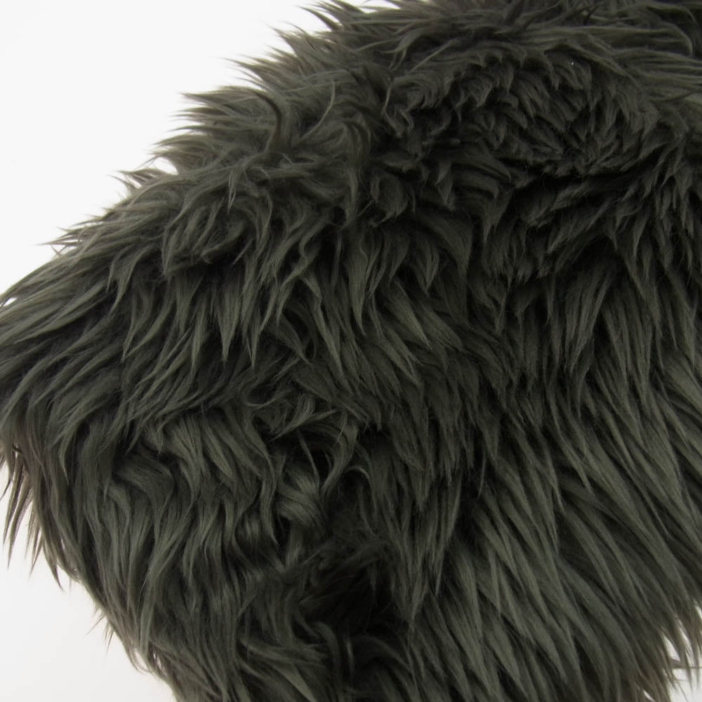 ユハ 10180902 FUR HOODED MUFFLER ファー フード マフラー グレー系 F【新古品】【未使用】【中古】