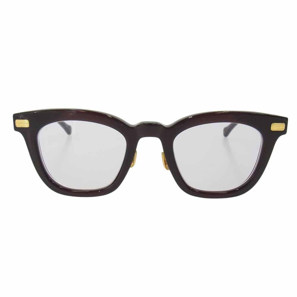 WACKO MARIA ワコマリア PL－008 × NATIVESONS  ネイティブサンズ サングラス アイウェア 眼鏡 ダークブラウン系【中古】