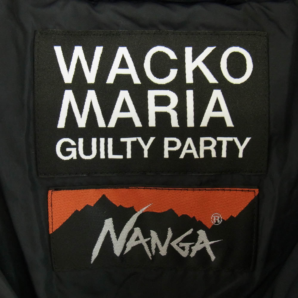 WACKO MARIA ワコマリア 24AW 24FW-WMO-NA01 × NANGA ナンガ SWITCHING DOWN JACKET TYPE-1 ダウン ジャケット グリーン系 M【極上美品】【中古】