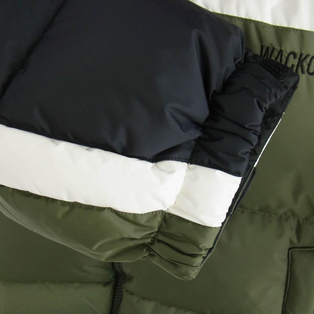 WACKO MARIA ワコマリア 24AW 24FW-WMO-NA01 × NANGA ナンガ SWITCHING DOWN JACKET TYPE-1 ダウン ジャケット グリーン系 M【極上美品】【中古】