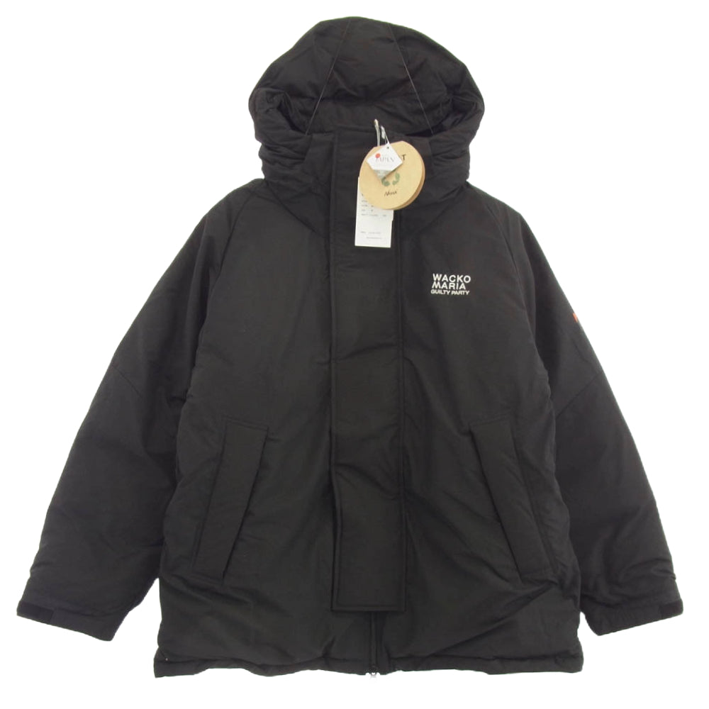 WACKO MARIA ワコマリア 23AW 23FW-WMO-NA01 × NANGA ナンガ MOUNTAIN BELAY COAT TYPE 1 マウンテンコート 中綿 ジャケット ブラック系 M【美品】【中古】