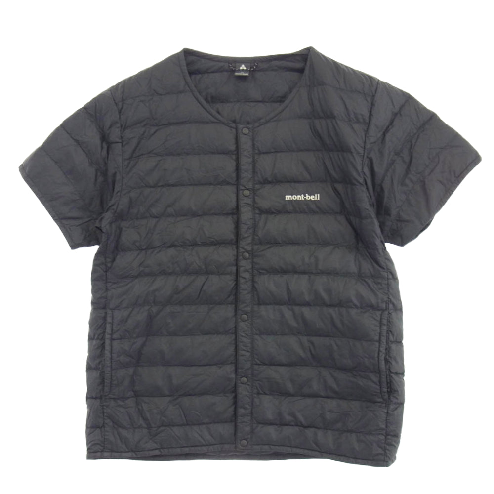 mont-bell モンベル 1101507 uperior Down Round Neck T スペリオダウン ラウンドネック Tシャツ 半袖ダウンジャケット ブラック系 M【中古】