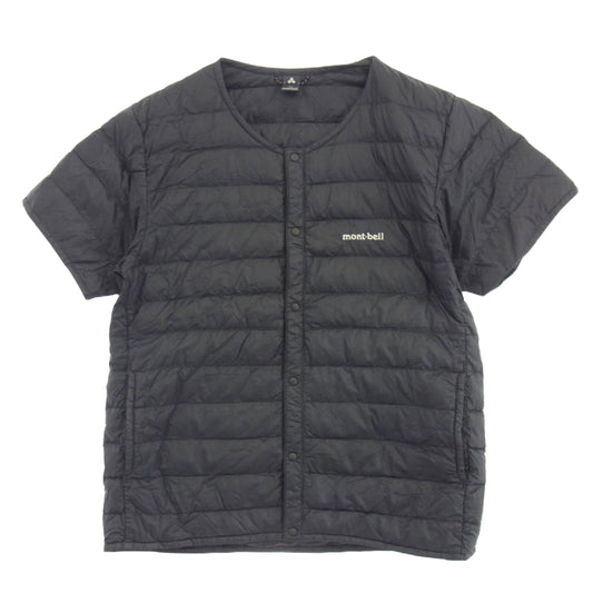 mont-bell モンベル 1101507 uperior Down Round Neck T スペリオダウン ラウンドネック Tシャツ 半袖ダウンジャケット ブラック系 M【中古】