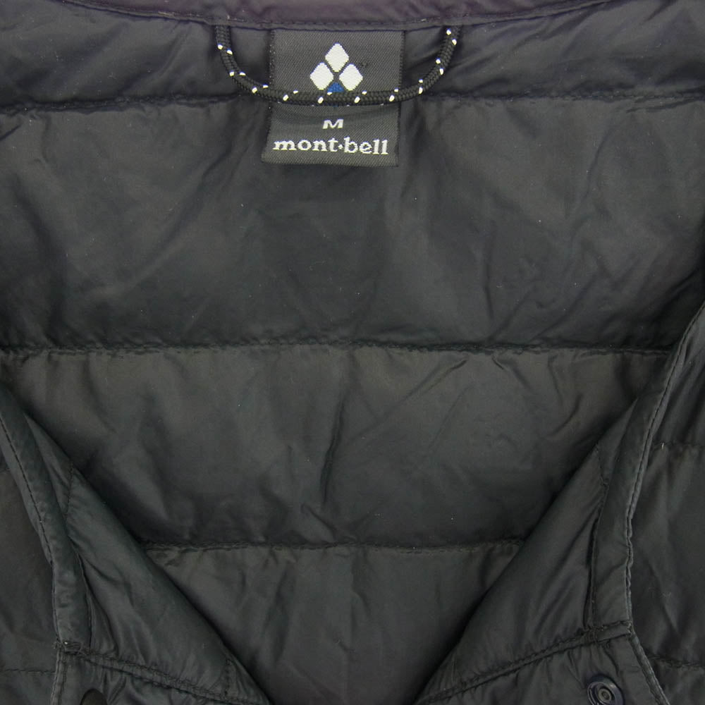 mont-bell モンベル 1101507 uperior Down Round Neck T スペリオダウン ラウンドネック Tシャツ 半袖ダウンジャケット ブラック系 M【中古】