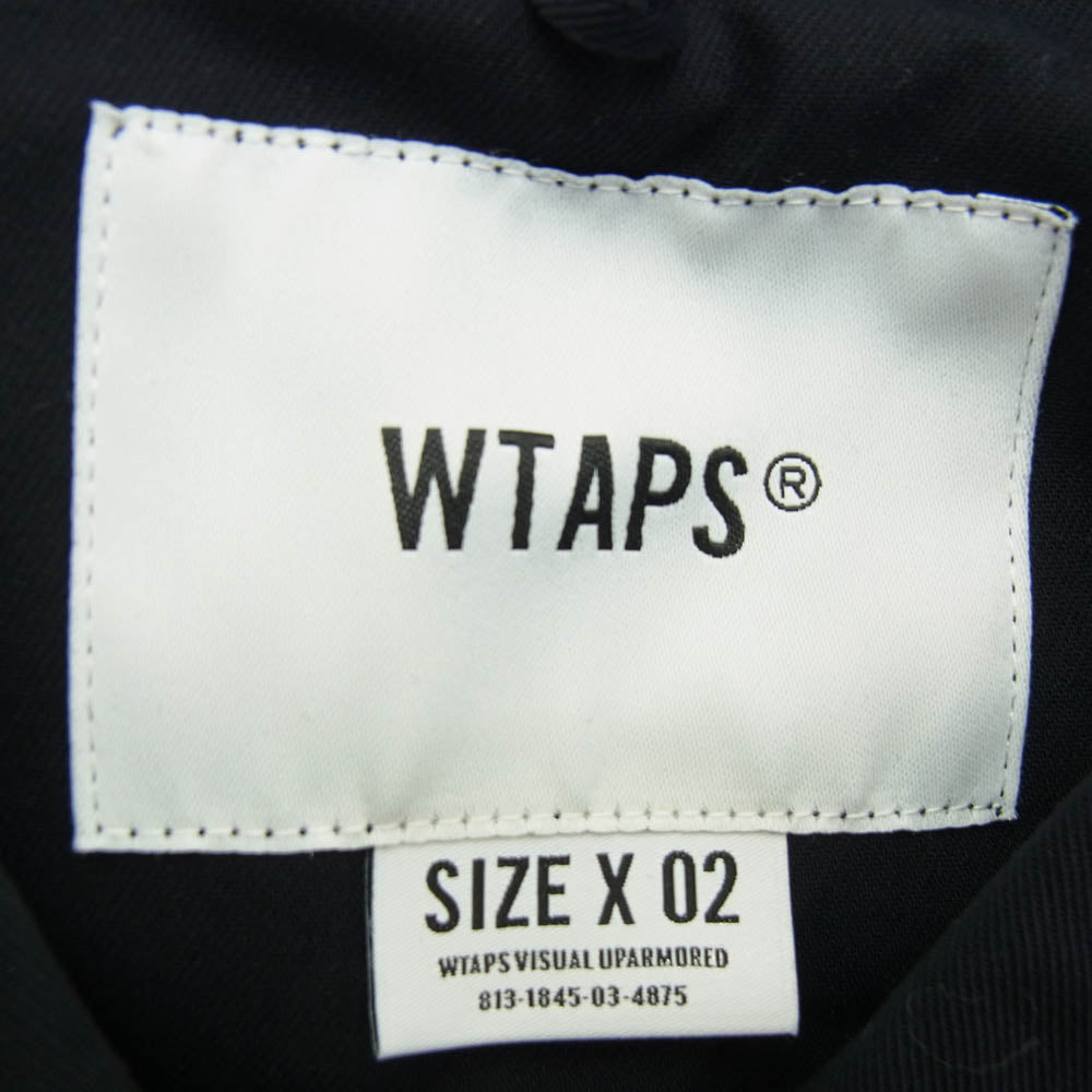 WTAPS ダブルタップス 21AW 21AW BUDS/LS/COTTON.SERGE 212BRDT-SHM02 バッツ ロングスリーブ シャツ ネイビー系 X02【中古】