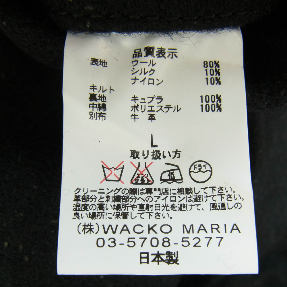 WACKO MARIA ワコマリア 14AW WOLFS HEAD ウルフズヘッド CAR CLUB JKT カークラブ ジャケット ブラック系 L【中古】