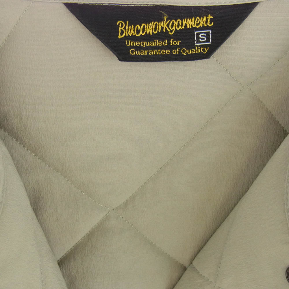 ブルコ 20AW Ol-070-020 QUILTING LINNER キルティングライナー ストレッチ ジャケット グレー系 S【中古】