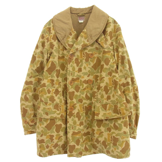 FREEWHEELERS フリーホイーラーズ M-1938 BUBO SPORTS TOGS GREAT LAKES MACKINAW COAT ダックハンターカモ マッキーノコート カーキ系 36【中古】