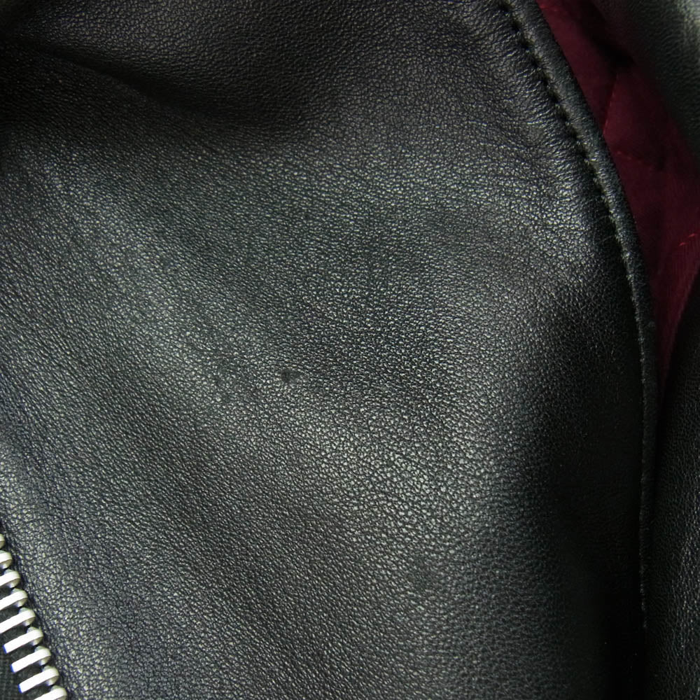 ADDICT CLOTHES アディクトクローズ AD-03D × Deus Ex Machina シープレザー ライダース ジャケット 羊革 ブラック系 36【中古】