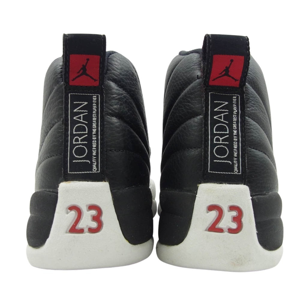 NIKE ナイキ 136001-061 観賞用 1996年製 AIR JORDAN 12 PLAY OFFS エアジョーダン 12 プレイオフ ハイカット スニーカー ブラック系 ホワイト系 26.5cm【中古】