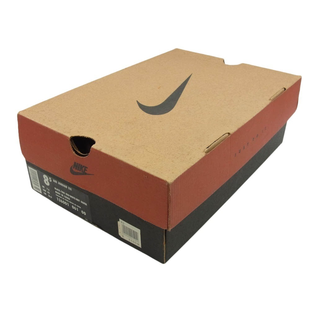 NIKE ナイキ 136001-061 観賞用 1996年製 AIR JORDAN 12 PLAY OFFS エアジョーダン 12 プレイオフ ハイカット スニーカー ブラック系 ホワイト系 26.5cm【中古】