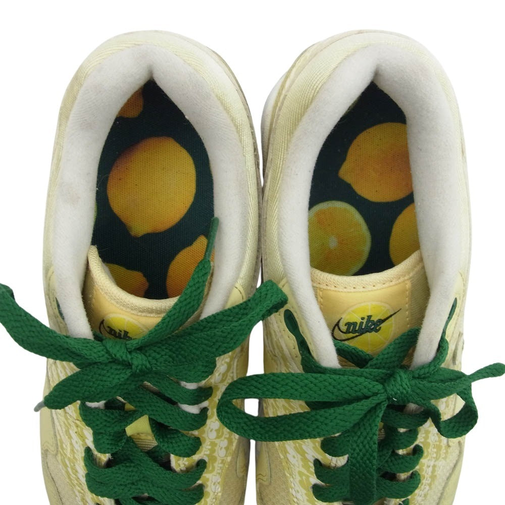 NIKE ナイキ CJ0609-700 AIR MAX 1 LEMONADE エアマックス レモネード ローカット スニーカー イエロー系 25.5cm【中古】