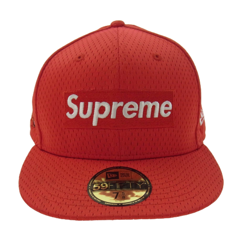 Supreme シュプリーム 18SS Mesh Box Logo Cap メッシュ ボックスロゴ キャップ 帽子 レッド系【中古】