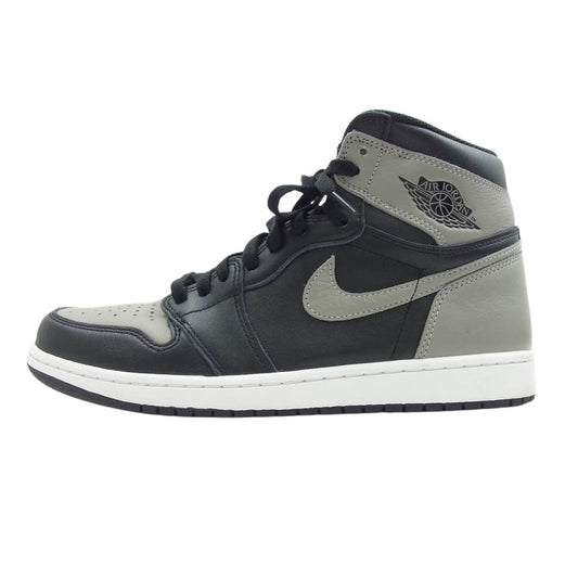 NIKE ナイキ 555088-013 Air Jordan 1 Retro High OG Shadow AJ1 レトロ ハイ シャドウ スニーカー ブラック系 グレー系 28.5cm【極上美品】【中古】