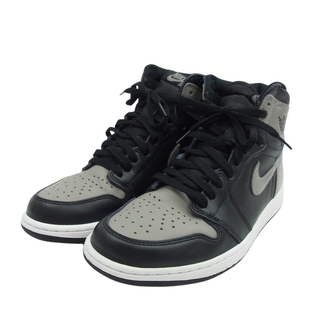 NIKE ナイキ 555088-013 Air Jordan 1 Retro High OG Shadow AJ1 レトロ ハイ シャドウ スニーカー ブラック系 グレー系 28.5cm【極上美品】【中古】