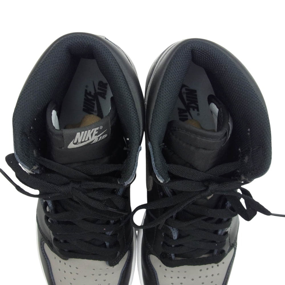NIKE ナイキ 555088-013 Air Jordan 1 Retro High OG Shadow AJ1 レトロ ハイ シャドウ スニーカー ブラック系 グレー系 28.5cm【極上美品】【中古】