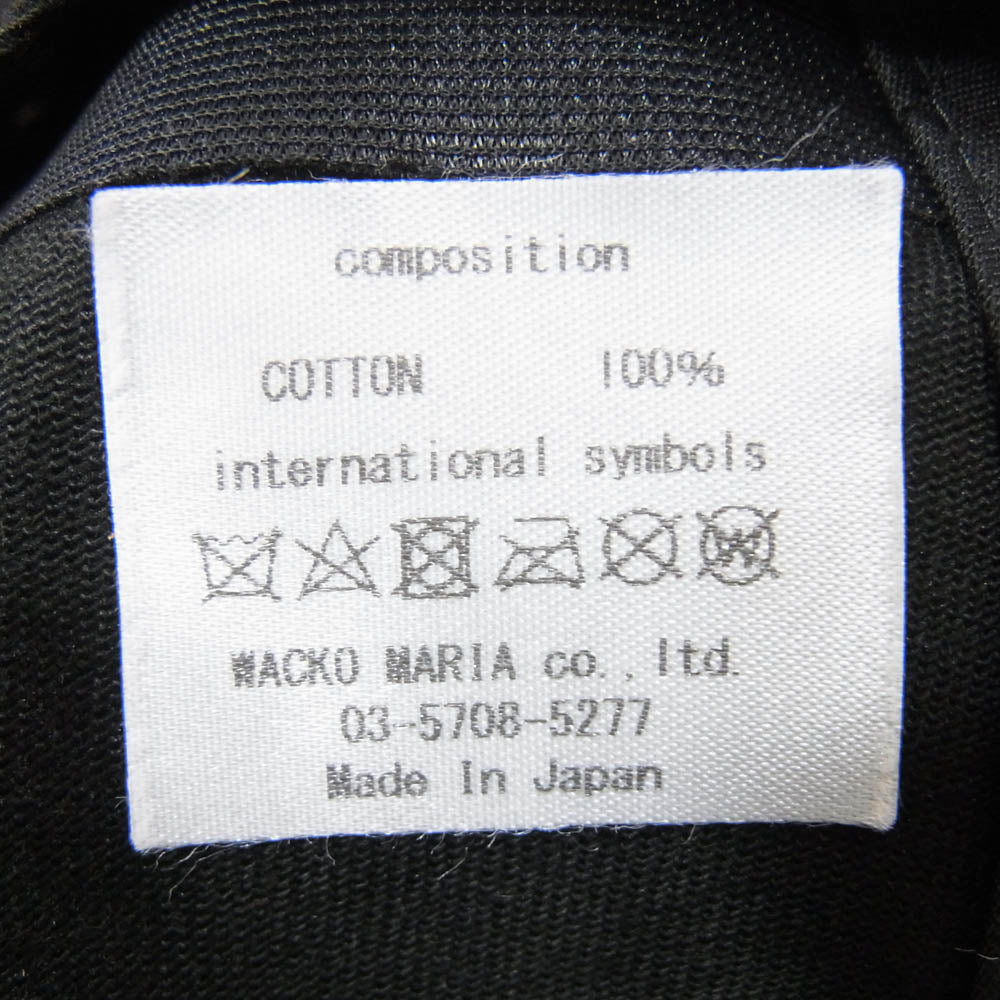 WACKO MARIA ワコマリア NECKFACE-WM-CP01 × NECK FACE ネックフェイス 6 PANEL CAP キャップ ブラック系【美品】【中古】