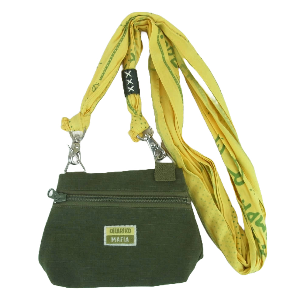 PORTER CLASSIC ポータークラシック OHARIKO MAFIA MILITARY MINI SHOULDER BAG ミリタリー ミニ ショルダー バッグ グリーン系 イエロー系【中古】