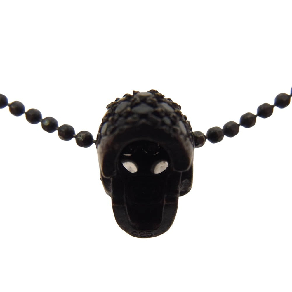 Justin Davis ジャスティンデイビス NATURAL ナチュラル スカル ストーン ネックレス ブラック系【中古】